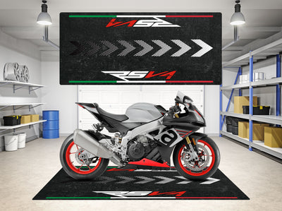 Designed Motorcycle Mat for Aprilia RSV4 - Motorcycle Pit Mat