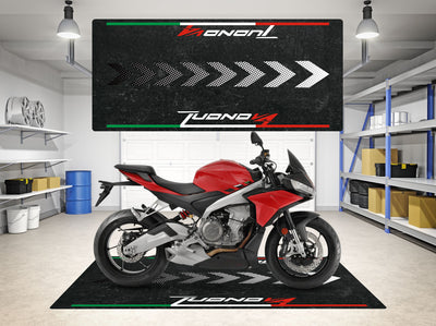 Designed Motorcycle Mat for Aprilia Tuono V4 - Motorcycle Pit Mat