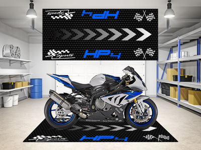 Designed Motorcycle Mat for BMW 1000RR HP4 - Motorcycle Pit Mat