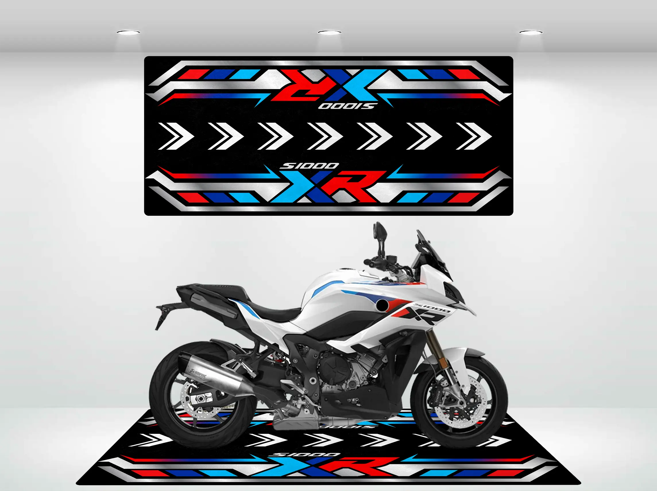 Motorcycle Mat Designed for the BMW S1000XR - Custom Mat