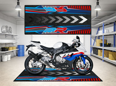 Designed Motorcycle Mat for BMW S1000RR - Motorcycle Pit Mat