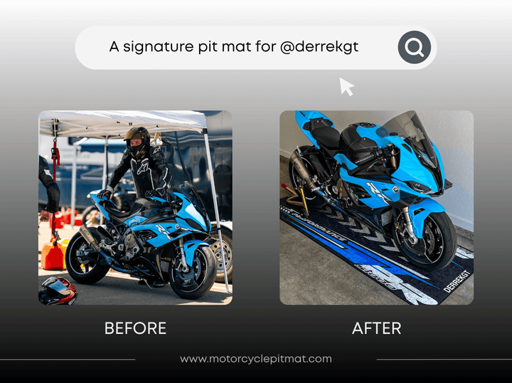 Custom Motorcycle Pit Mat