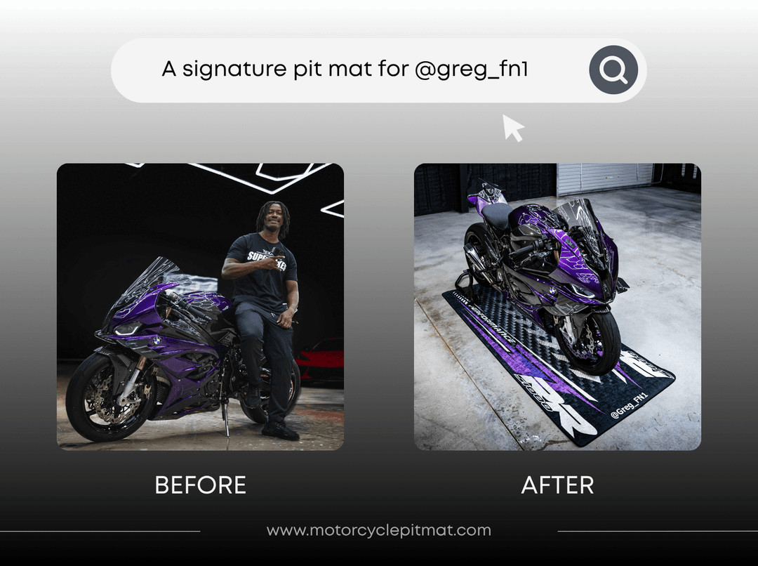 Custom Motorcycle Pit Mat