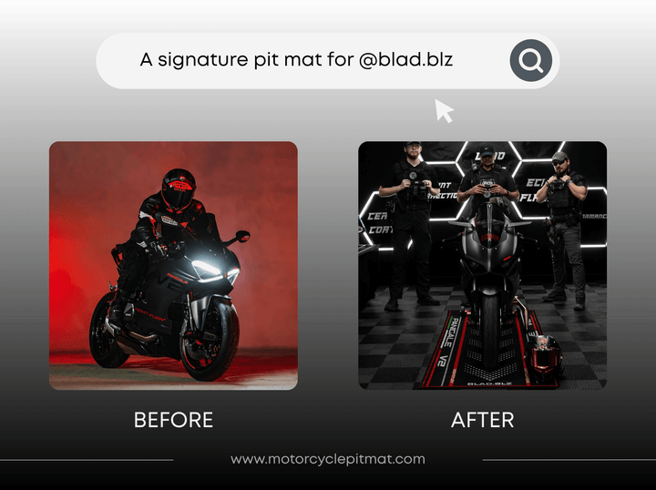 Custom Motorcycle Pit Mat