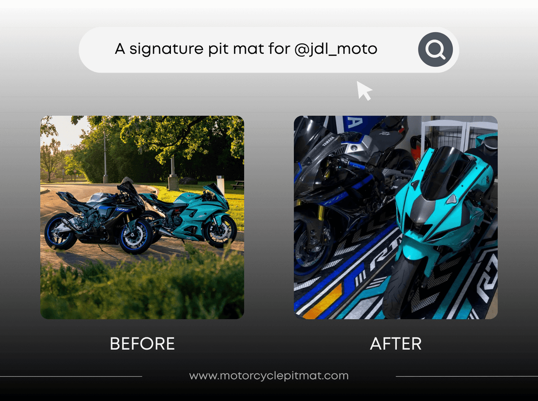 Custom Motorcycle Pit Mat