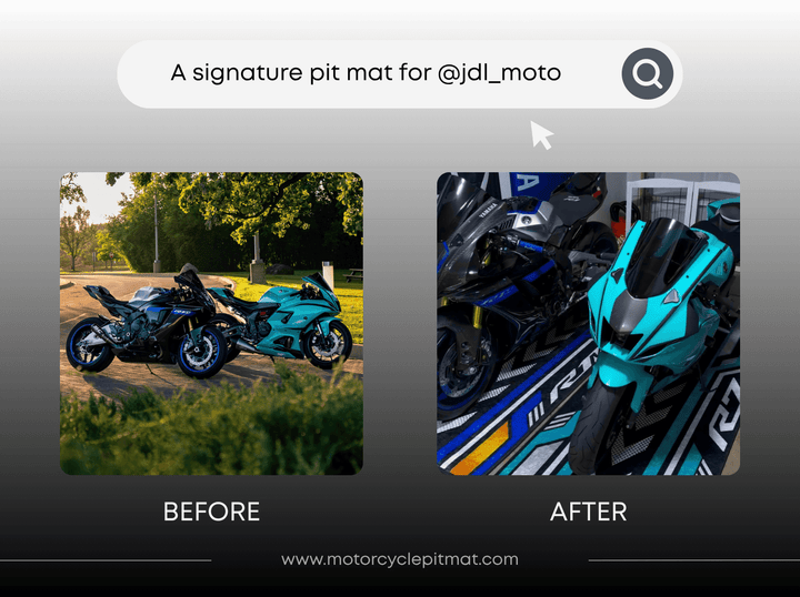 Custom Motorcycle Pit Mat