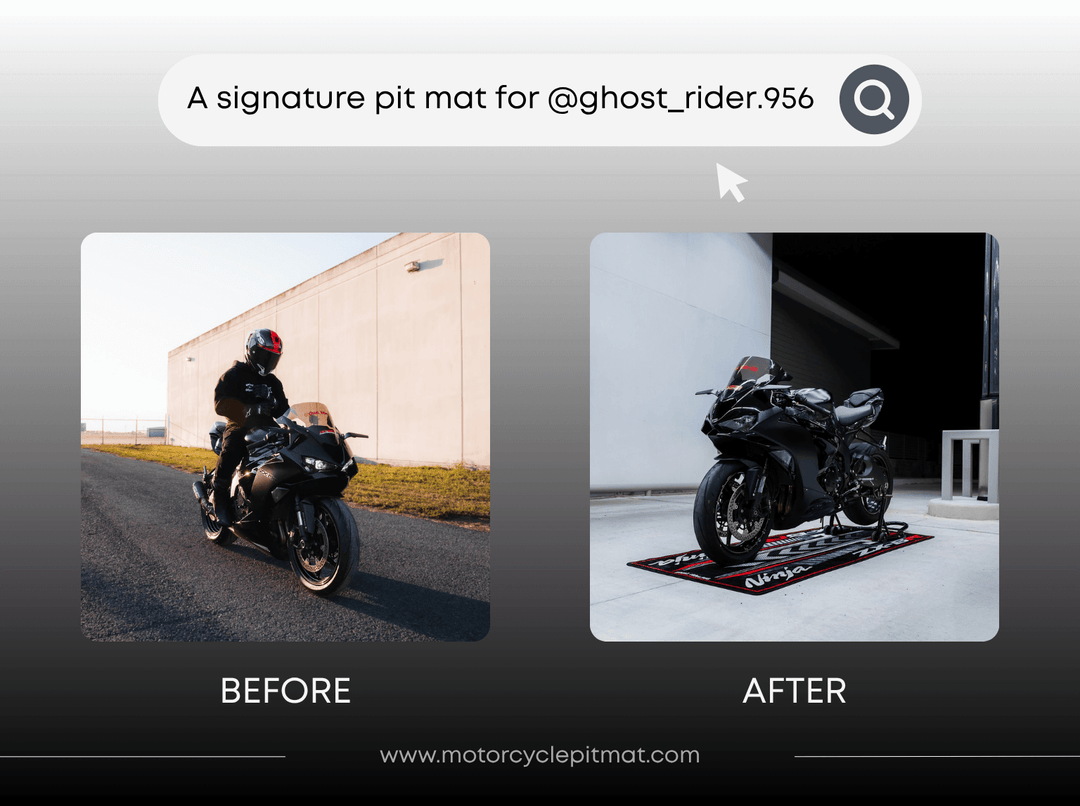 Custom Motorcycle Pit Mat