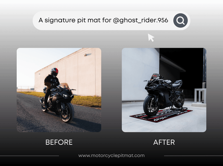 Custom Motorcycle Pit Mat