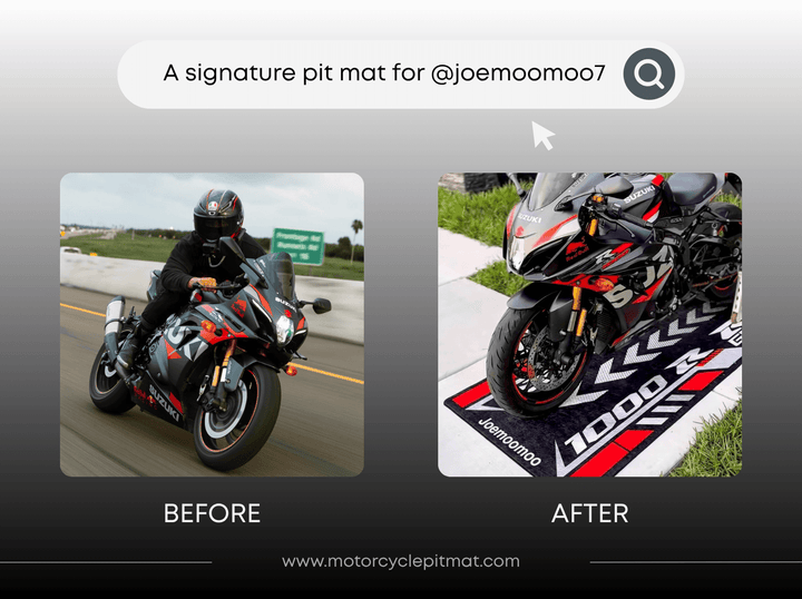 Custom Motorcycle Pit Mat