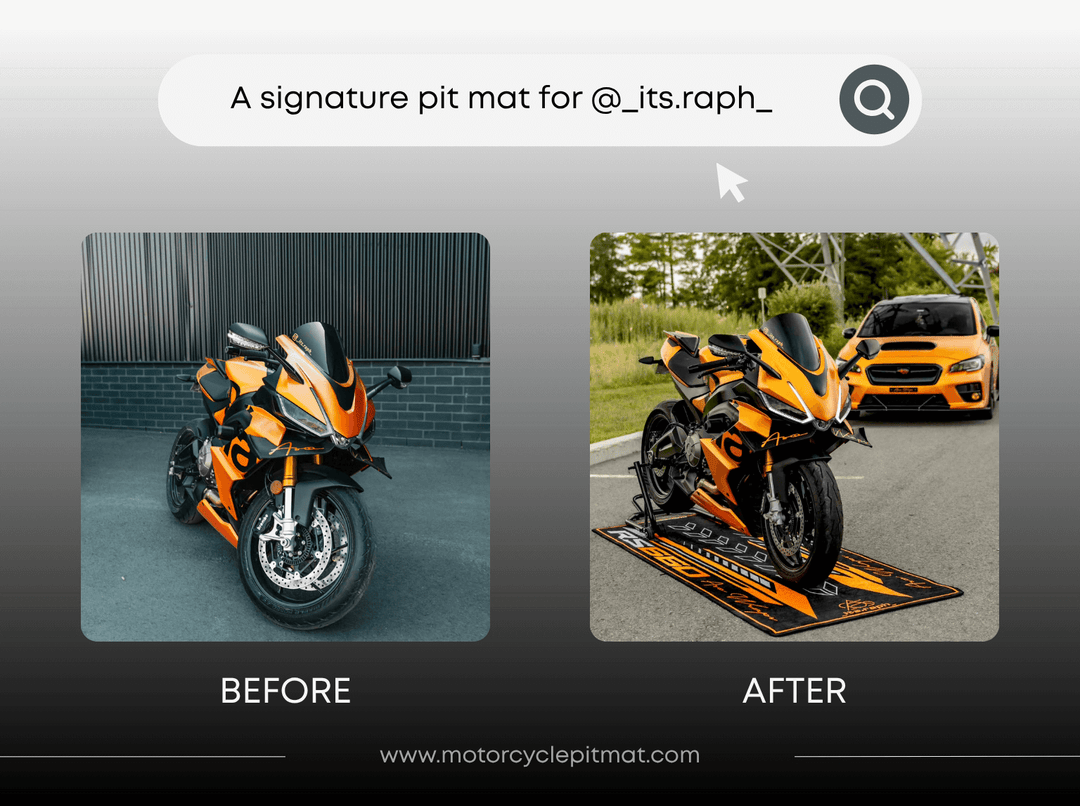 Custom Motorcycle Pit Mat