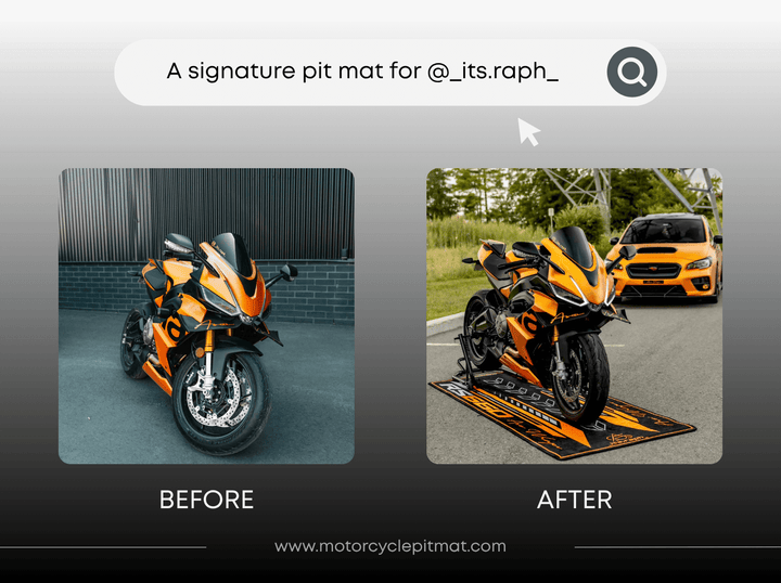 Custom Motorcycle Pit Mat