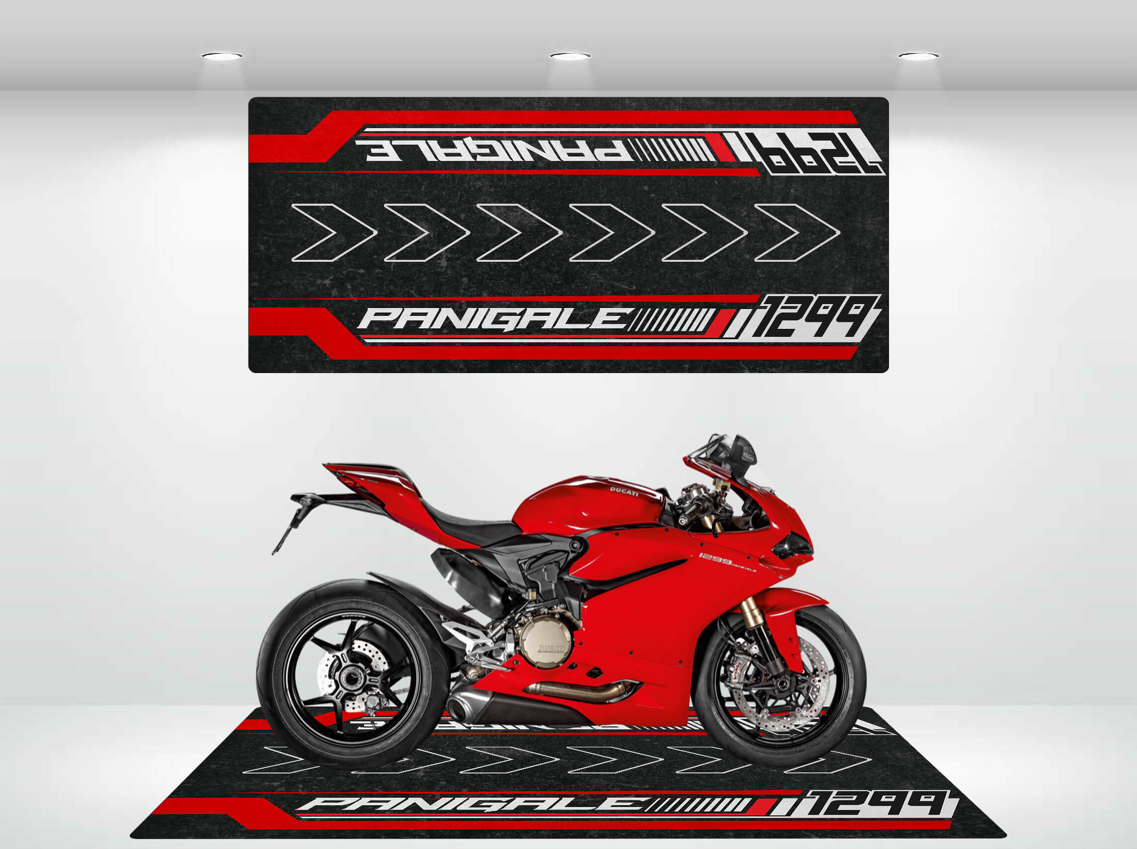まっと Motorcycle Mat Designed for the Ducati 1299 Panigale - 2024 Design