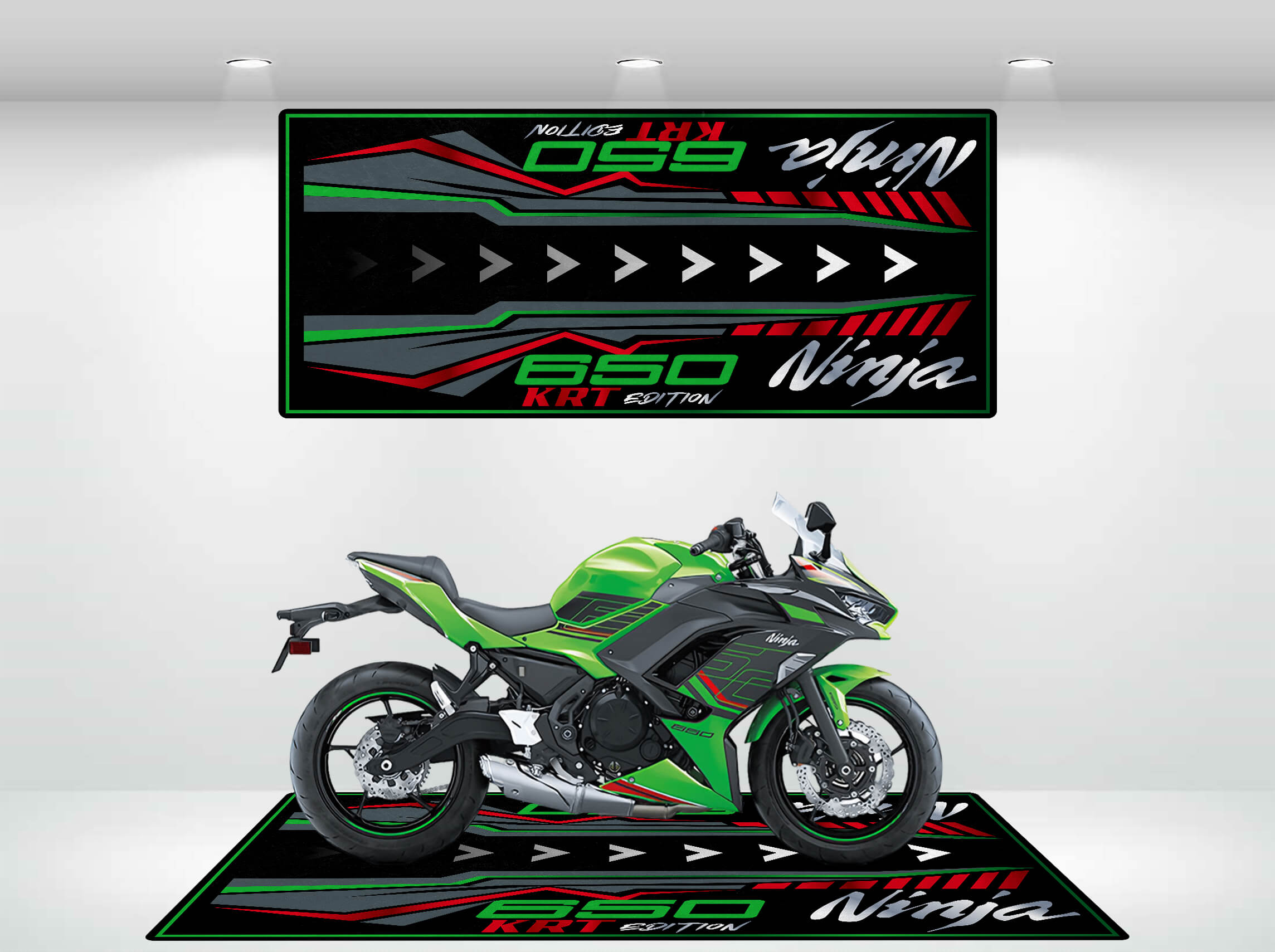 Motorcycle Mat for Kawasaki Ninja 650 KRT Edition