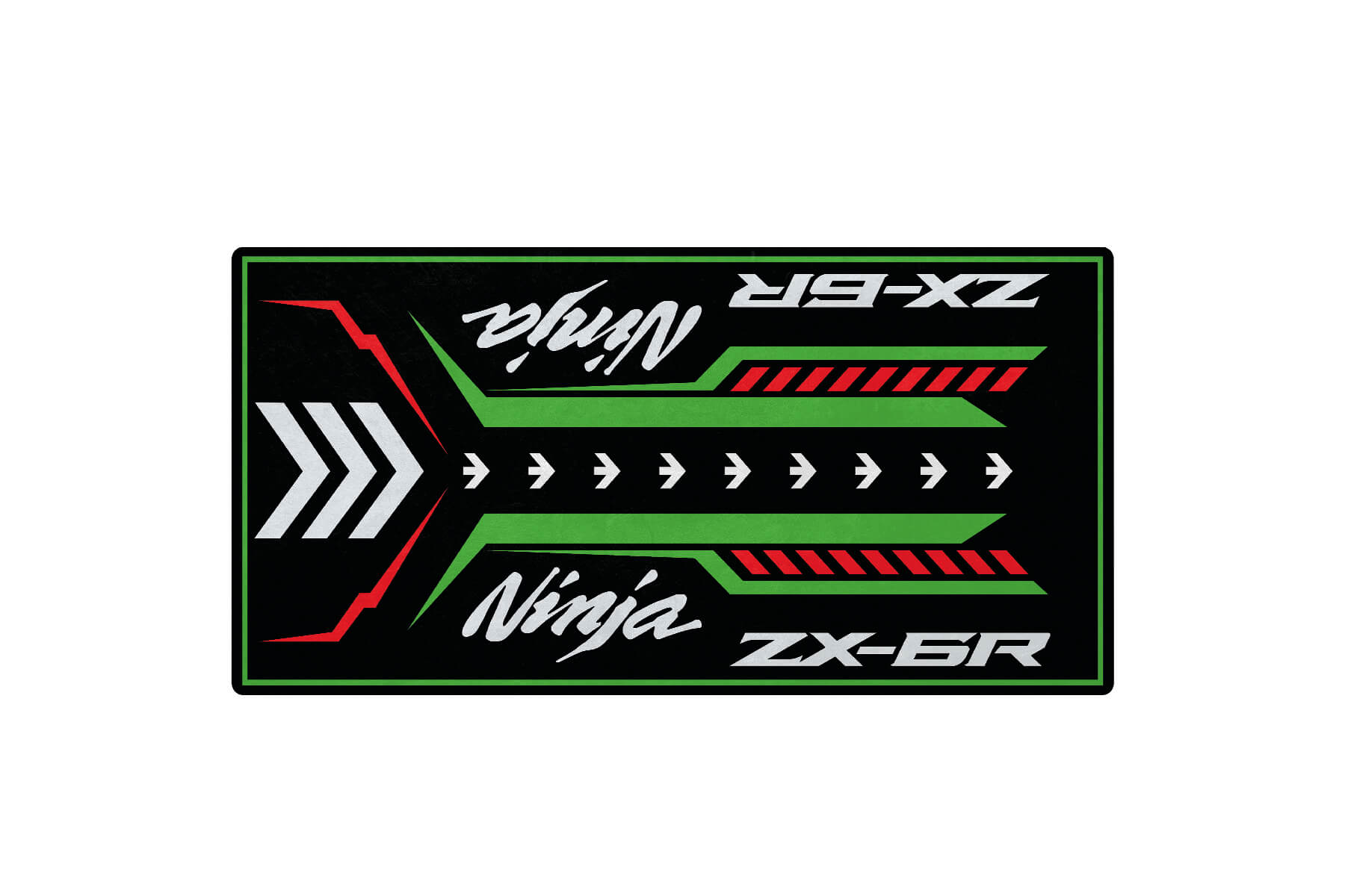 ai様mat p wht38 MPM Motorcycle Mat for Kawasaki Ninja ZX-4R - MM7391