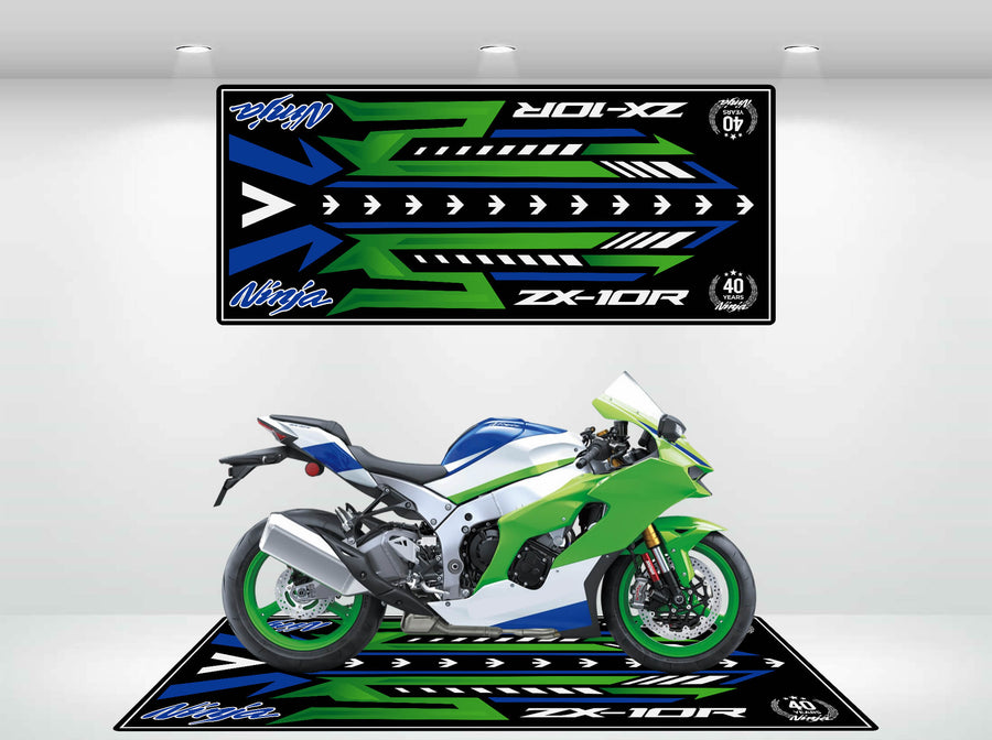 Custom Design Kawasaki Motorcycle Mats – Shop Online Now