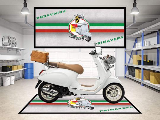Custom Design Vespa Motorcycle Mats – Shop Online Now