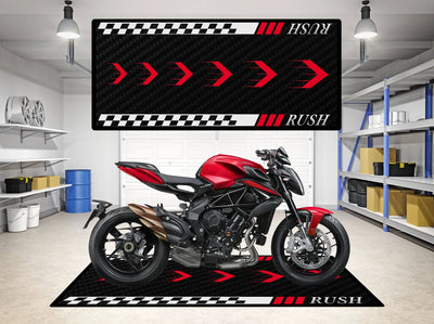Designed Motorcycle Mat for MV Agusta Rush - Motorcycle Pit Mat