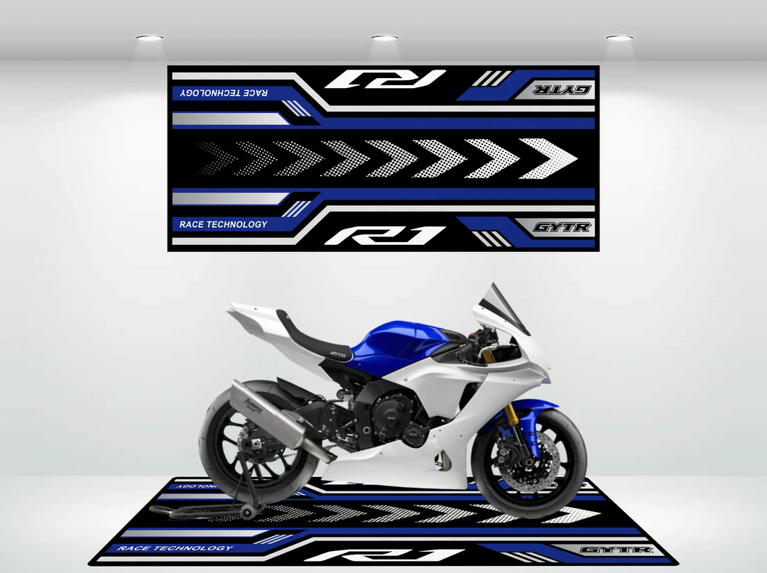 Designed Pit Mat for Yamaha GYTR Motorcycle