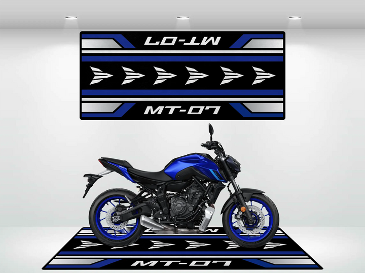 Designed Pit Mat for Yamaha MT-07 Motorcycle