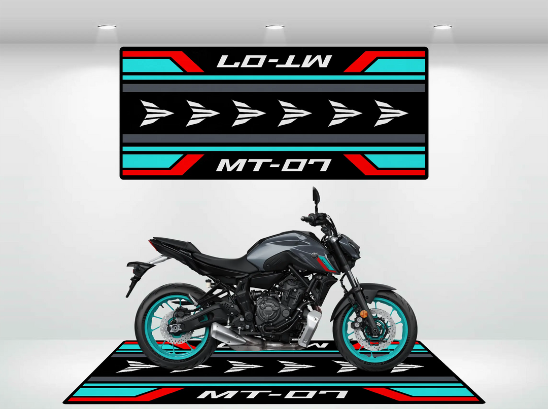 Designed Pit Mat for Yamaha MT-07 Motorcycle