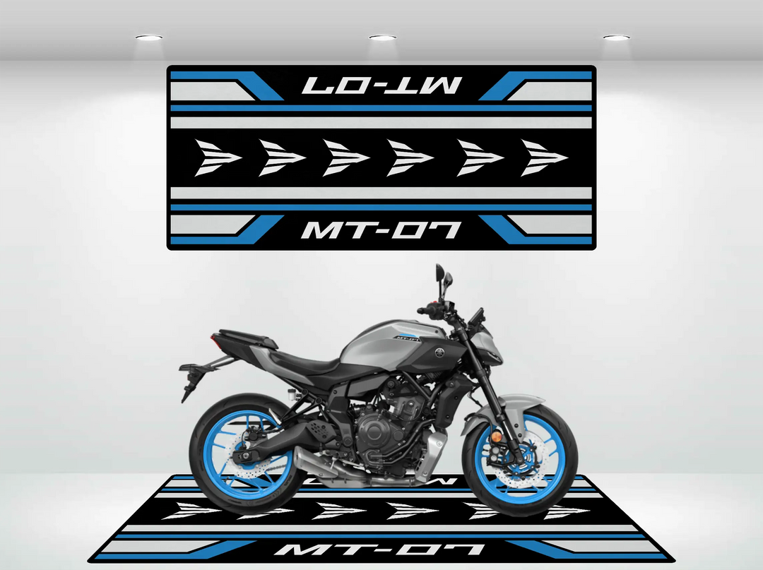 Designed Pit Mat for Yamaha MT-07 Motorcycle