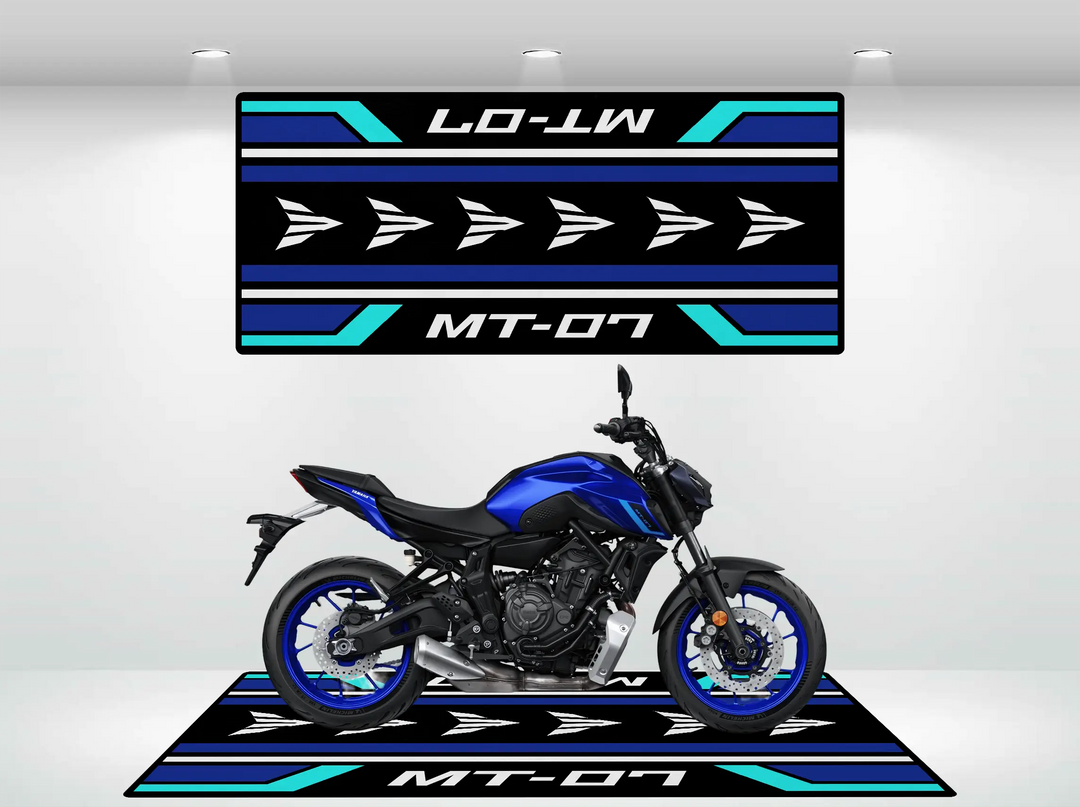 Designed Pit Mat for Yamaha MT-07 Motorcycle