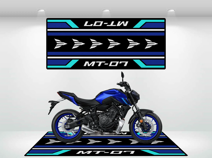 Designed Pit Mat for Yamaha MT-07 Motorcycle