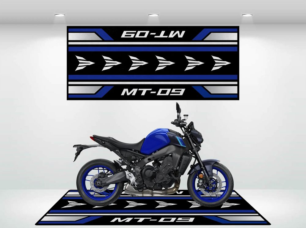 Designed Pit Mat for Yamaha MT-09 Motorcycle