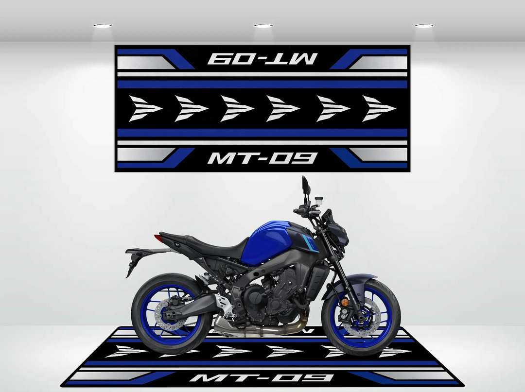 Designed Pit Mat for Yamaha MT-09 Motorcycle
