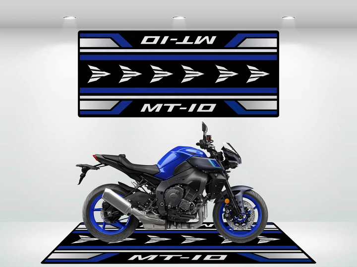 Designed Pit Mat for Yamaha MT-10 Motorcycle