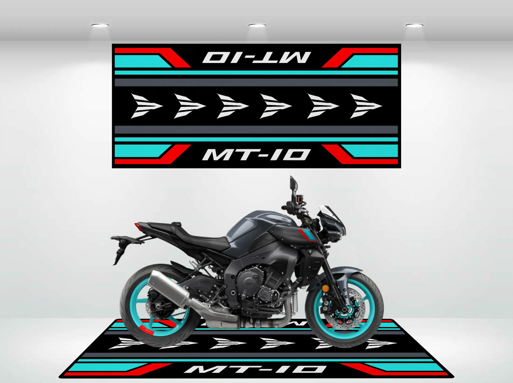 Designed Pit Mat for Yamaha MT-10 Motorcycle