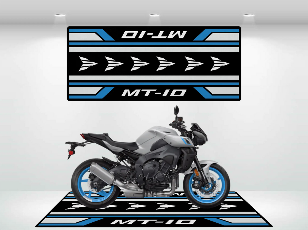 Designed Pit Mat for Yamaha MT-10 Motorcycle