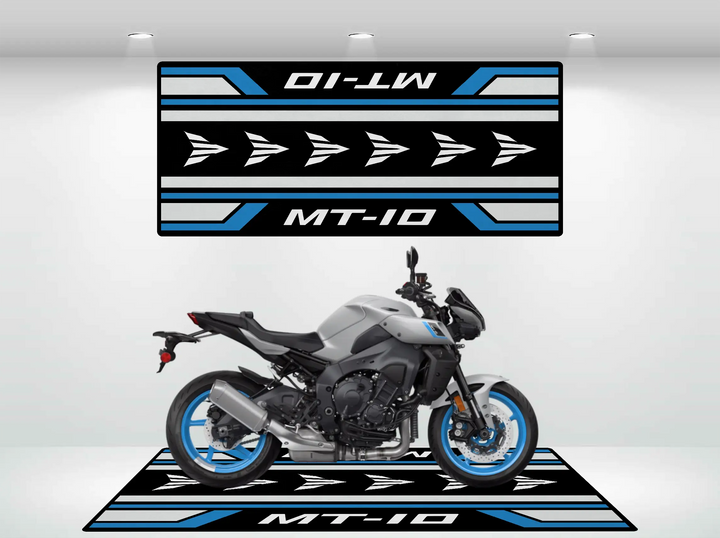 Designed Pit Mat for Yamaha MT-10 Motorcycle