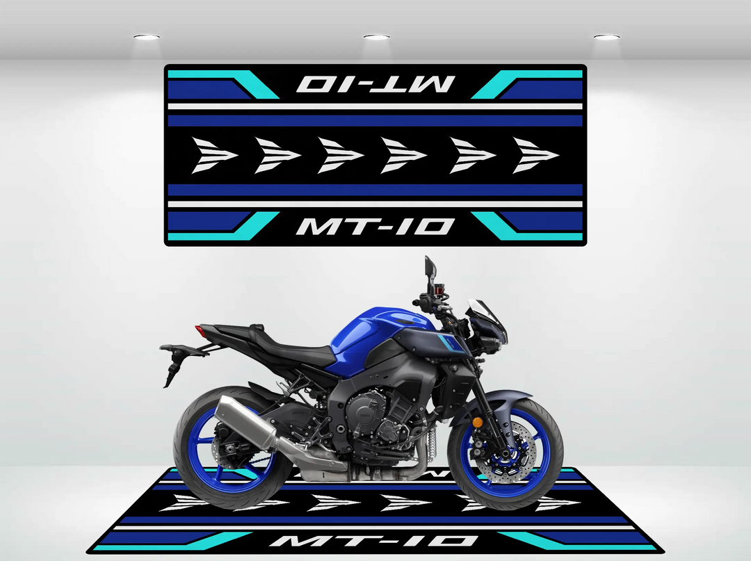 Designed Pit Mat for Yamaha MT-10 Motorcycle