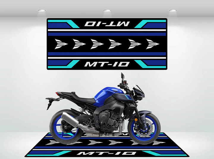 Designed Pit Mat for Yamaha MT-10 Motorcycle
