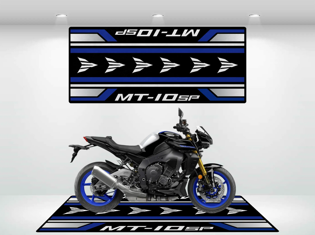 Designed Pit Mat for Yamaha MT-10 SP Motorcycle