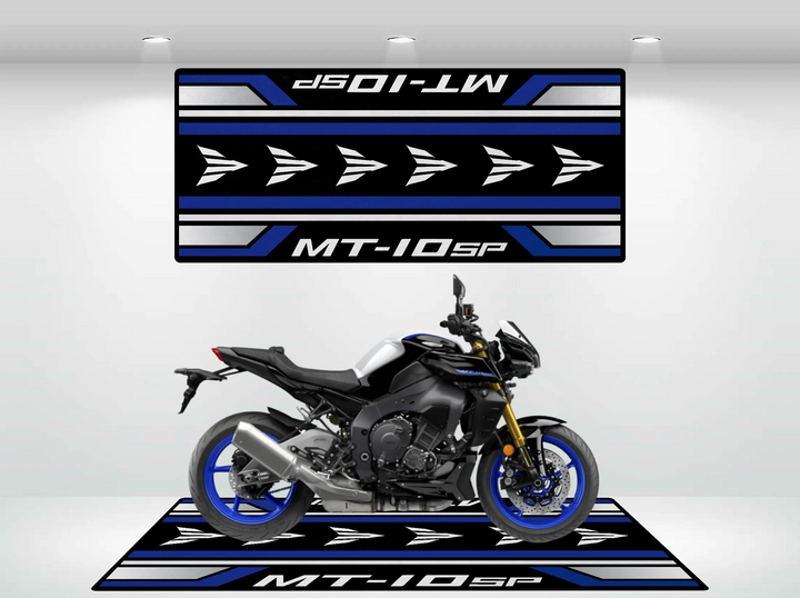 Designed Pit Mat for Yamaha MT-10 SP Motorcycle