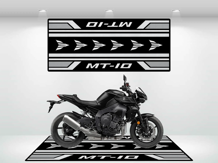 Designed Pit Mat for Yamaha MT-10 Motorcycle