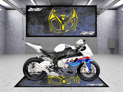 Designed Motorcycle Mat for BMW S1000RR - Motorcycle Pit Mat